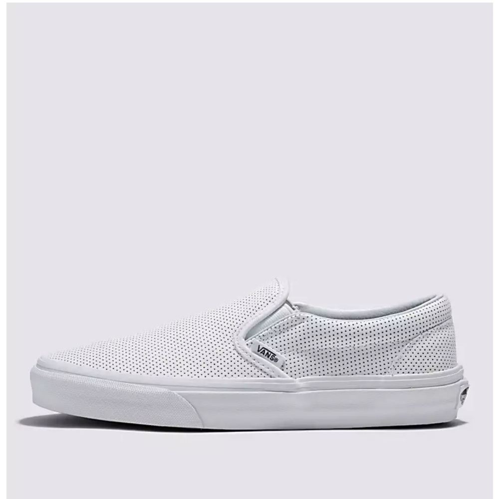 Vans Slip On Perf Leather Shoe in White